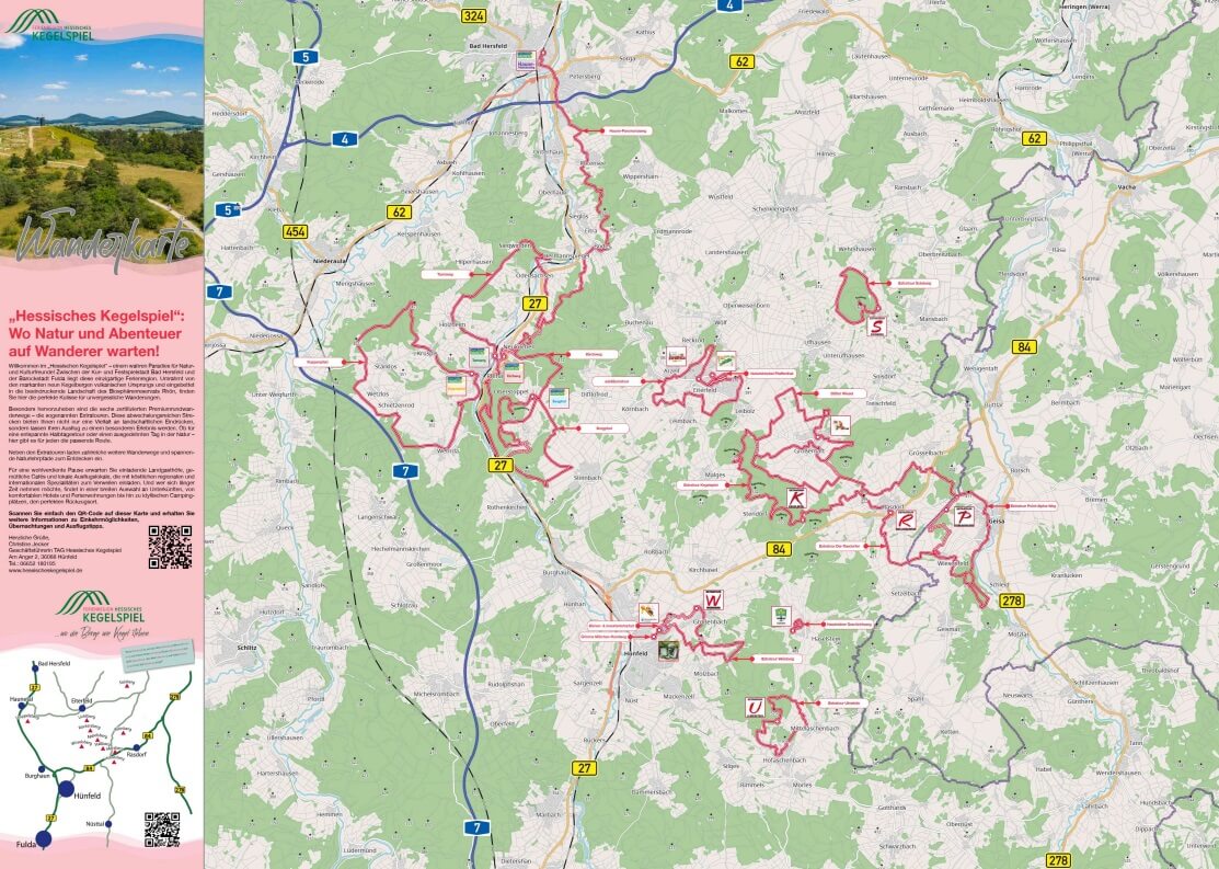 Wanderkarte Hessisches Kegelspiel - "Hessisches Kegelspiel": Wo Natur und Abendteuer auf Wanderer warten!
